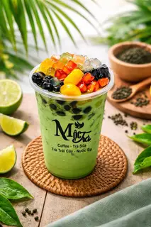 Hình ảnh Trà Sữa Thái Xanh ( Full Topping ) 700ml