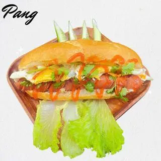 Hình ảnh Bánh mì xúc xích trứng