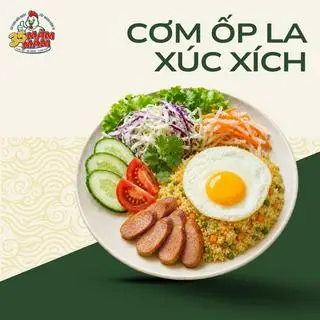 Hình ảnh Cơm ốp la xúc xích 