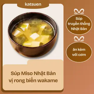 Hình ảnh Súp miso Nhật vị rong biển wakame