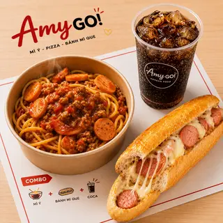 Hình ảnh Combo Mì Ý + Bánh Mì Que + Coca