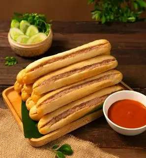 Hình ảnh Combo 5 Bánh Mì Que Bơ Pate Xúc Xích Chà Bông + Coca