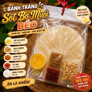 Hình ảnh Bánh Tráng Sốt Bơ Muối Béo