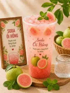 Hình ảnh Soda Ổi Hồng