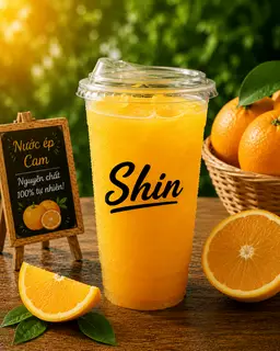 Hình ảnh Nước ép cam nguyên chất