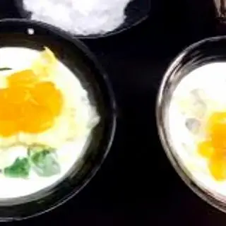 Hình ảnh Caramel rau câu  mix sầu riêng