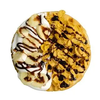 Hình ảnh Bánh Waffle Ngũ Cốc và Chuối