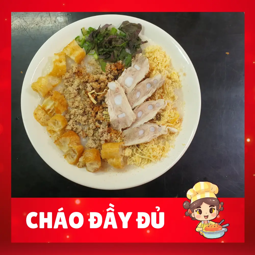 Hình ảnh Cháo đầy đủ (full topping)