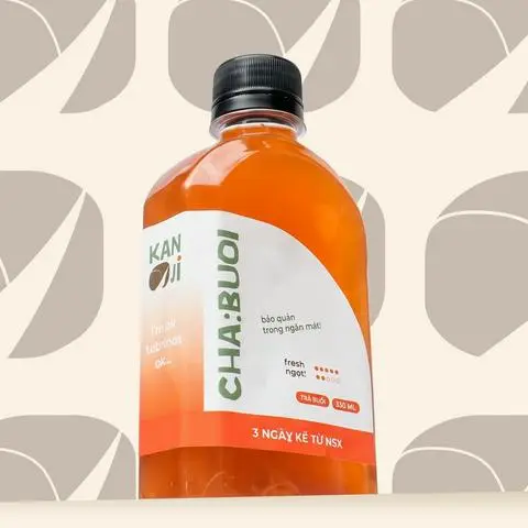 Hình ảnh [Chai 330ml] Cha:buoi - Trà bưởi