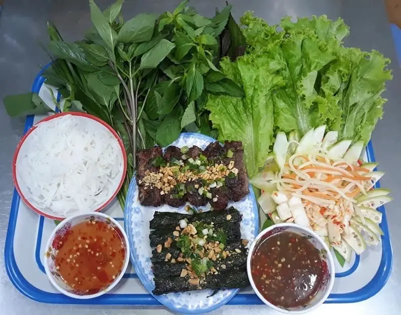 Hình ảnh Combo 239K - 3 xiên bò tuỳ chọn kèm rau mắm bánh