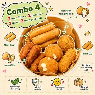 Hình ảnh Combo 4: Trần -Xù -Giòn -Phô mai 