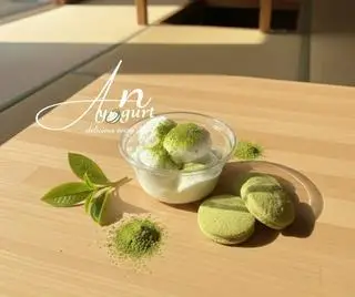 Hình ảnh Sữa chua Hy Lạp matcha