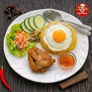 Hình ảnh Cơm má đùi + trứng
