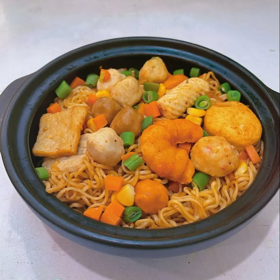 Hình ảnh 2  goi mì indomie trộn 9 topping - rau củ