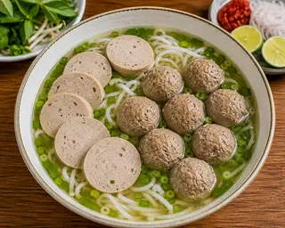 Hình ảnh Bún Bò Chả Bò Viên
