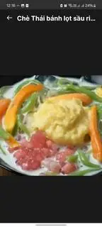 Hình ảnh Chè thái bánh lọt sầu riêng 