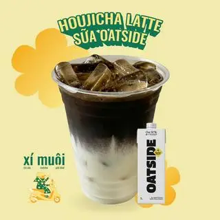 Hình ảnh Houjicha latte sữa yến mạch oatside