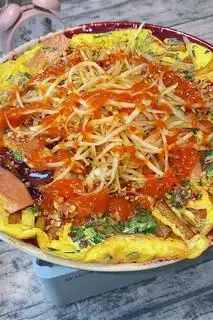 Hình ảnh Nui chiên - 2 trứng