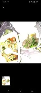 Hình ảnh combo bột chiên 2 trứng+ bò thêm 