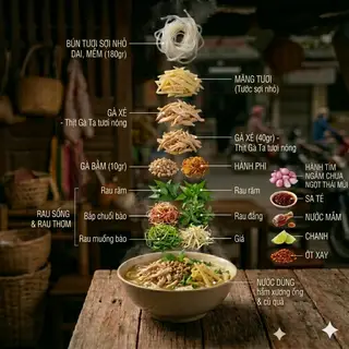Hình ảnh BÚN MĂNG GÀ XÉ 