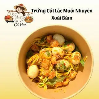 Hình ảnh Trứng Cút Lắc Tóp Mỡ Muối Nhuyễn Xoài Bào Rau Răm