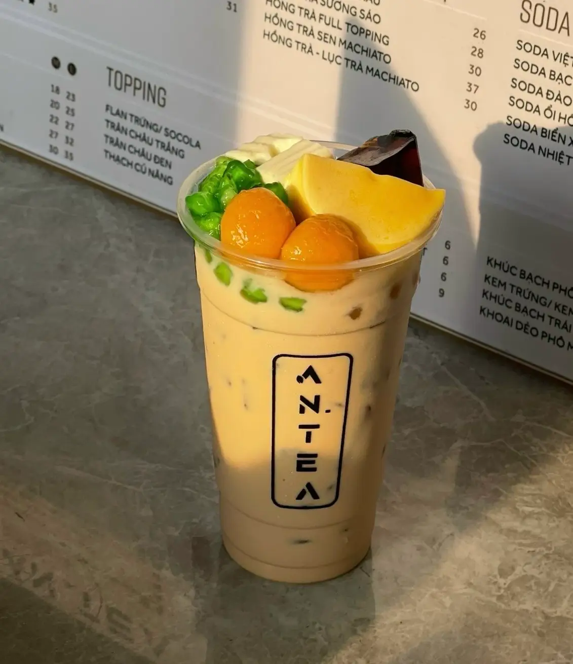 Hình ảnh Trà sữa trà đen fulltopping
