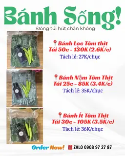 Hình ảnh Menu bánh sống - freeship từ 50 bánh 