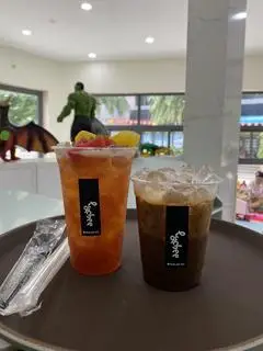 Hình ảnh Trà đào dưa hấu