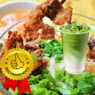 Hình ảnh Combo béo mịn (Bún & Matcha Sữa 9 Loại Hạt)