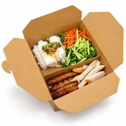 Hình ảnh Bánh hỏi nem nướng + chả chiên