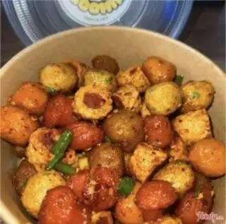 Hình ảnh Trộn viên chiên mix đậu ( Không khoai ) 