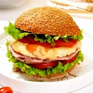 Hình ảnh Hamburger Thịt Nguội