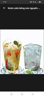 Hình ảnh Nước sâm bông cúc ngọt nhưng không dùng đường. Có thể dùng cho người tiểu đướng