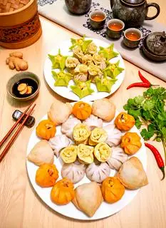 Hình ảnh Combo Viên Mãn - Há Cảo Gia đình Chay / 45 Cái (6-10 Người)
