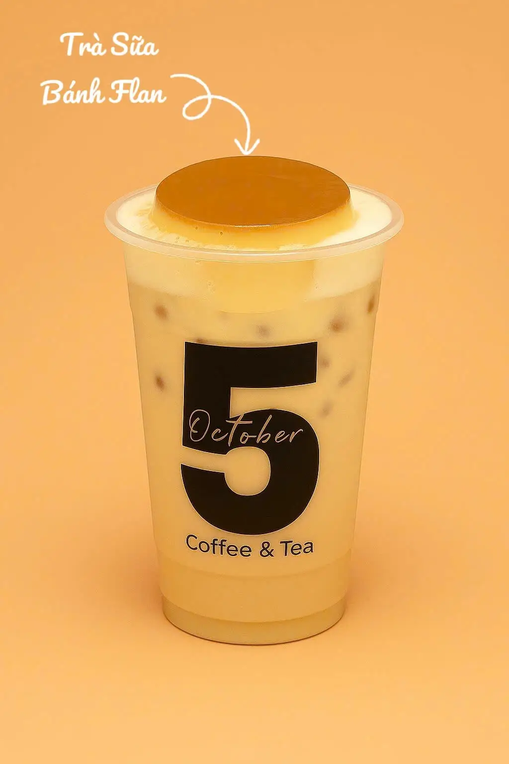 Hình ảnh Trà sữa bánh flan