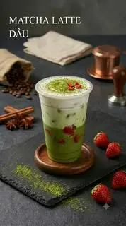 Hình ảnh Matcha latte dâu 700ml