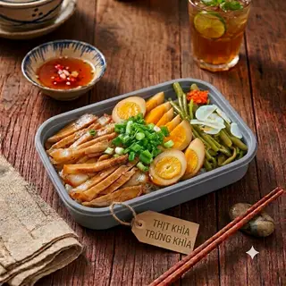 Hình ảnh Cơm tấm thịt khìa - trứng khìa