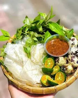 Hình ảnh Bánh Tráng Sốt Chấm Trứng 