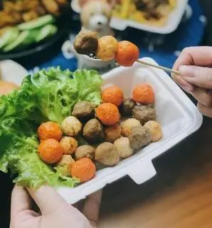 Hình ảnh combo xiên cá tôm bò ( 25VIÊN 