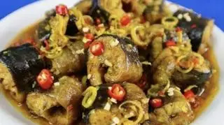 Hình ảnh lươn xào sả ớt 