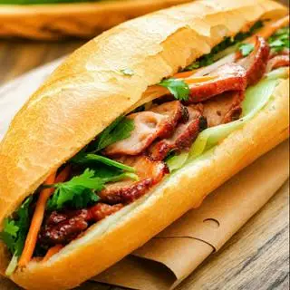 Hình ảnh Bánh Mì Xá Xíu Đặc Biệt Tặng 1 Bánh Mì Chấm Sốt Sữa + 1 Trà Sâm Dứa