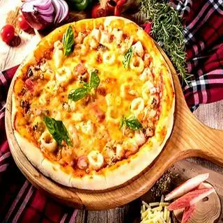 Hình ảnh Pizza phô mai mực - size M