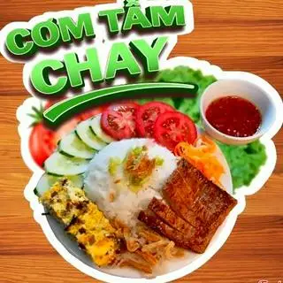 Hình ảnh Combo cơm sườn chay - trà chanh