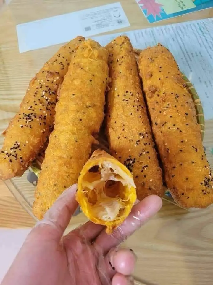 Hình ảnh chuối chiên lắc phô mai