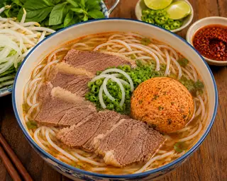 Hình ảnh Bún Bò : Nạm - Chả Cua