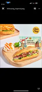 Hình ảnh Bánh mì thịt nướng signature + hộp giấy