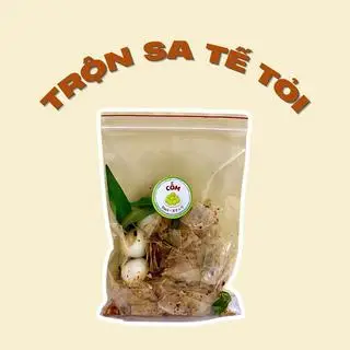 Hình ảnh Bánh tráng phơi sương trộn sate tỏi