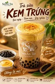 Hình ảnh Trà sữa kem trứng 
