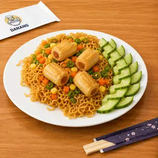 Hình ảnh Mì trộn 4 mực xoắn