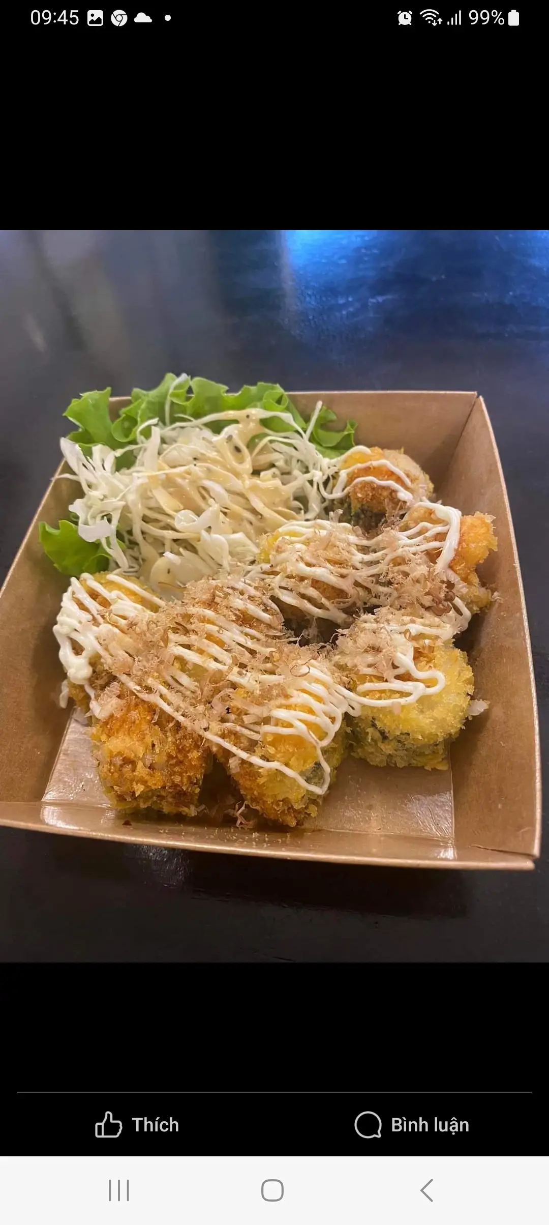 Hình ảnh Maki cá hồi chiên sốt teriyaki